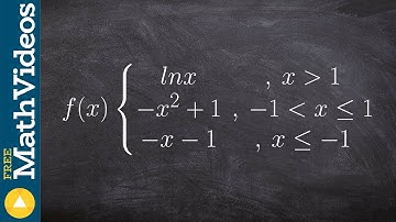 Graph the Piecewise Function With Three Equations