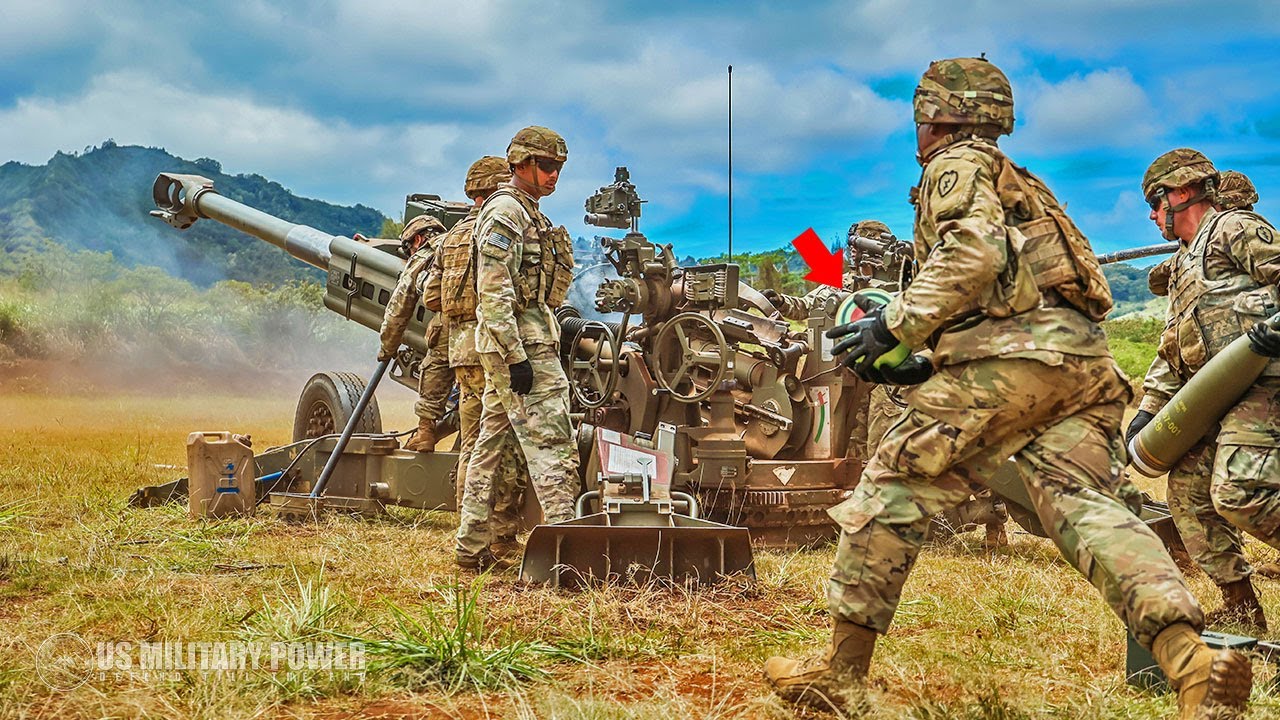 M119 Howitzer Live Fire #shorts