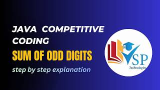 Sum of Odd Digits Program in Java | Placement Coding Question