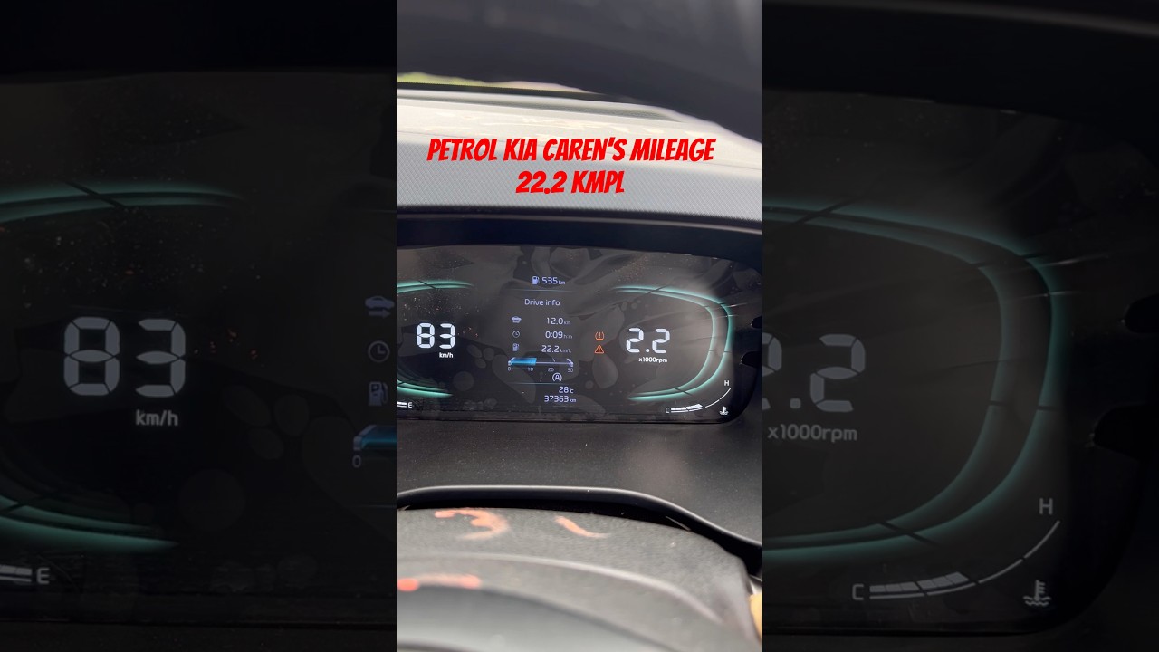 Kia Caren’s mileage at 70-80 speed 