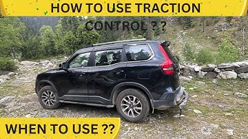 Scorpio N traction control / how and when to use ???