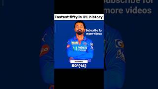 Fastest IPL half-century ever!😁😁#cricket #edit