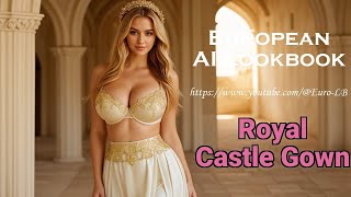 [4K] European Ai Lookbook- Royal Castle Gown