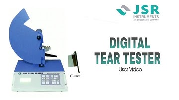 JSR - Digital Tear Tester || How to determine the tearing Strength?