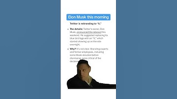 Elon Musk rebrands Twitter as "X"