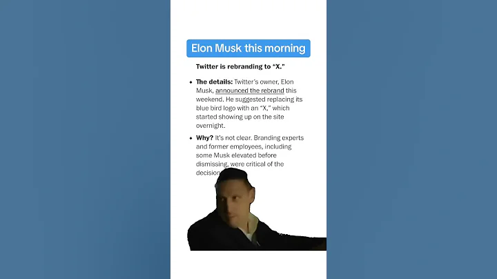 Elon Musk rebrands Twitter as "X"