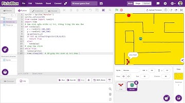 Maze game with monster Python and Pictoblox (Full)