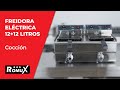 Vídeo: Freidora Industrial Eléctrica 10+10 Litros con Grifo Doble Sobremesa ®Romux