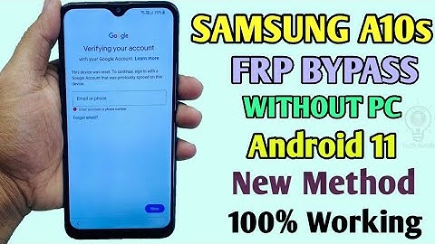 Samsung A10s Frp Bypass Android 11 Without Pc/Without Box- New Method 2023