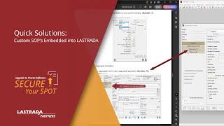 Quick Solutions Custom Sops Embedded Into Lastrada
