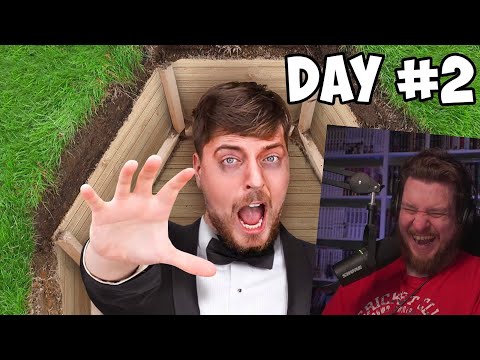 Я провел 50 часов, погребённый заживо | РЕАКЦИЯ НА MrBeast