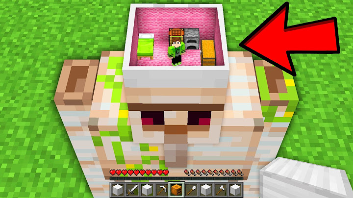 CRIEI UMA CASA NA CABEÇA DO IRON GOLEM