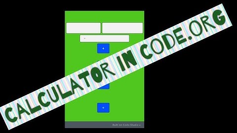 Code.org| How to code a Simple calculator for beginners