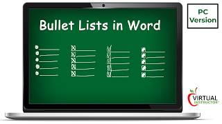 How to Create Bullet Lists in Word   PC Version