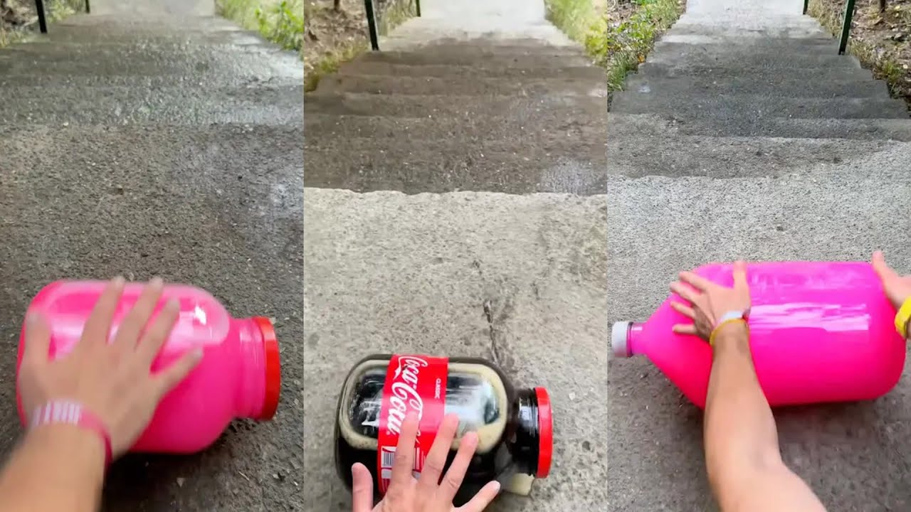 Breaking Glass Bottles and Balloon Drop ⚠️ Crushing Crunchy & Soft Things ! 