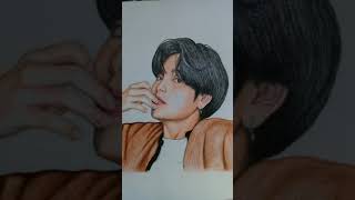 Drawing Bts Kim Tae-Hyung V 김태형 Erfan Rezayi
