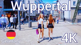 Wuppertal Germany/ Walking tour in Wuppertal 4k 60fps (☀️2023)