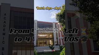 From 4 Weeks Left ⏳ to 4 Years at UOS 🎓✨Batch 2K22–2K26 📚🔥#UOS #UniversityOfSargodha #Batch2K22