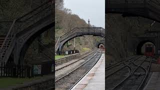 Haverthwaite railway station - steam engine train