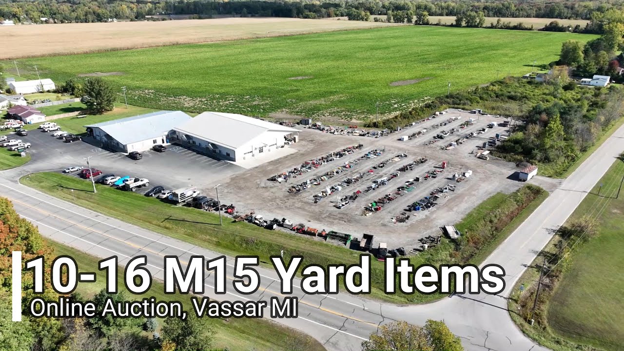 Bidnow.us 10/16/23 Online Auction Vassar, MI Yard Video plus Thousands