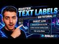 Creating Text Labels - Roblox Studio GUI Tutorial #2