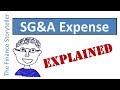 SG&A Selling General and Administrative expenses (nonmanufacturing costs)