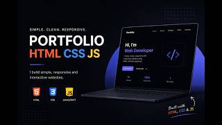Simple Portfolio Website Using HTML, CSS &amp; JavaScript | Beginner Project