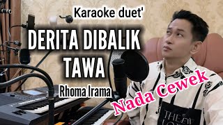 Derita Dibalik Tawa  Rhoma  Karaoke Duet  Nada Cewek  karaokerumahans 