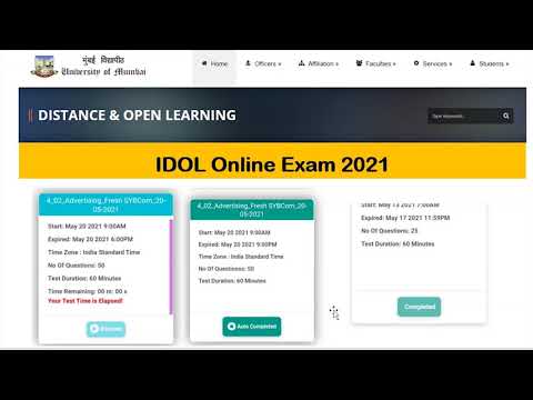 IDOL Online Exam 2021 | Q & A regarding IDOL Online Exams | IDOL Mumbai University