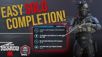 EASY Tier 2 Safe Cracker Mission Completion for Act 2 | Call of Duty MW3 Zombies