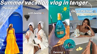 Summer vacation vlog in tangerدوزت نهار كامل فالباطو ️و فالبحر |+travel to chafchaouen