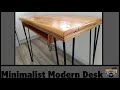 Making A Minimalist Modern Plywood Desk!