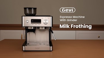 How to Froth Milk Like a Pro with the Gevi Espresso Machine | Grinder & Steam Wand Guide