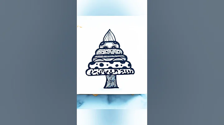 #art #zentanglelegend #drawing #zenpatterns #doodle #fyp #trending #christmas #christmastree #artist