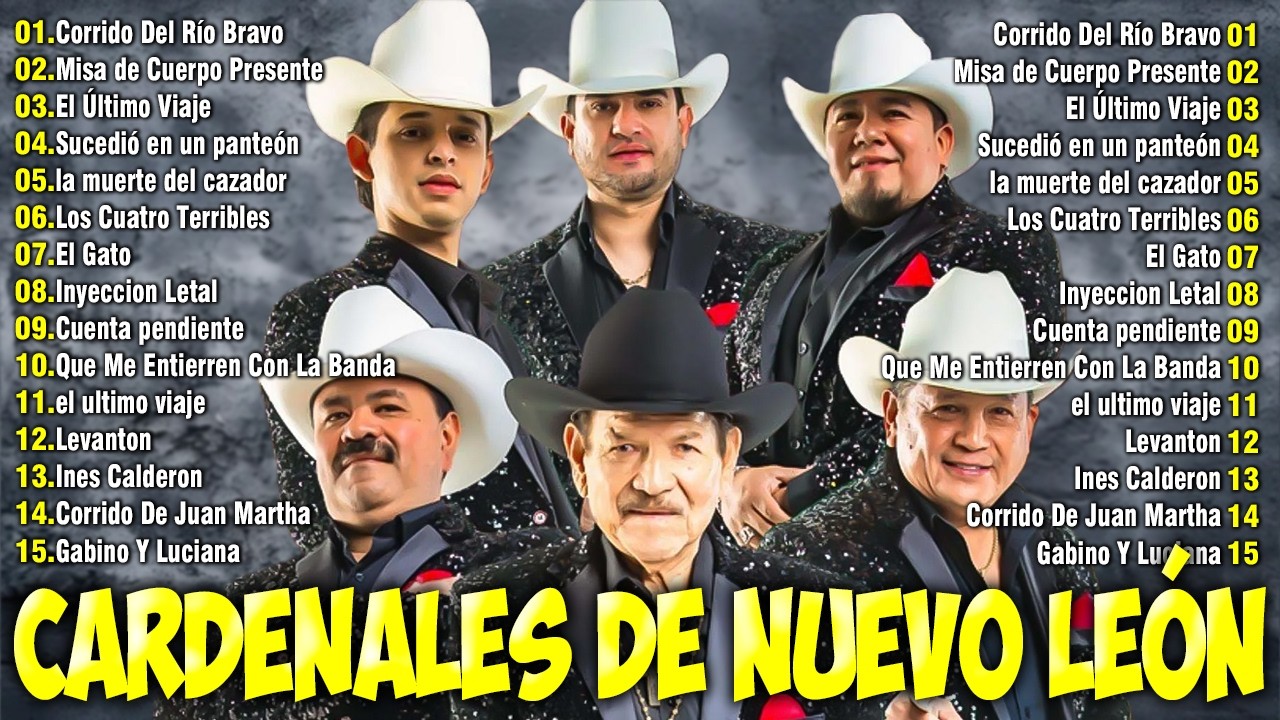 🔥 1 HORA DE LOS CARDENALES DE NUEVO LEÓN | 30 ÉXITOS CORRIDOS MIX