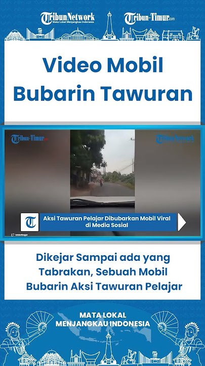 SHORT Dikejar Sampai ada yang Tabrakan, Sebuah Mobil Bubarin Aksi Tawuran Pelajar