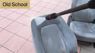 Car Seat Cleaning - Old School Vs New School method