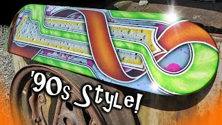 Custom Painting Another Skate Deck: '90s Style!!