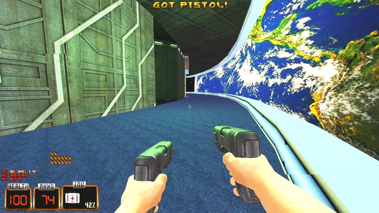 Duke Nukem 3D Part 12 High Resolution Pack v5 + Duke Plus Walkthrough E2L10 - Spin Cycle 2K60