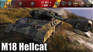 Идеальная позиция для новичков wot!!! карта: Утёс 🌟 M18 Hellcat лучший бой World of Tanks
