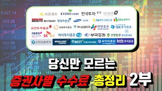 25개 증권사별 수수료 총정리 2부! 같은증권사도 수수료가 다를 수 있다고?!? 이 영상 하나로 증권사수수료는 졸업~