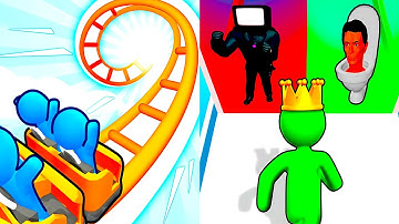 Runner Coaster vs Giant Rush 🔥 Walkthrough Gameplay – All Levels UNLOCKED | EPIC 864