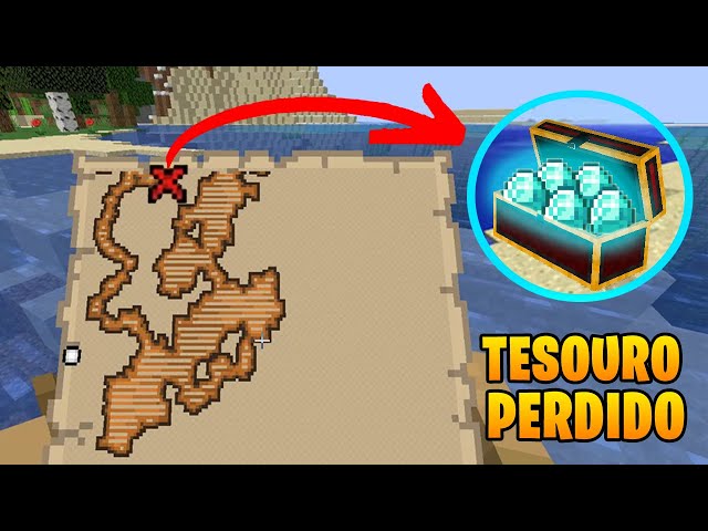 ENCONTRAMOS UM MAPA DO TESOURO - MINECRAFT