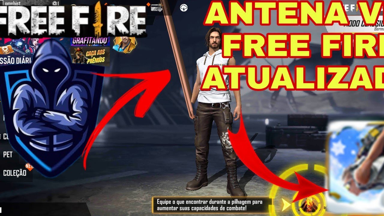 ANTENA FREE FIRE HAND ATUALIZAD🔥ANTENA HACKER FREE FIRE ANT BAN