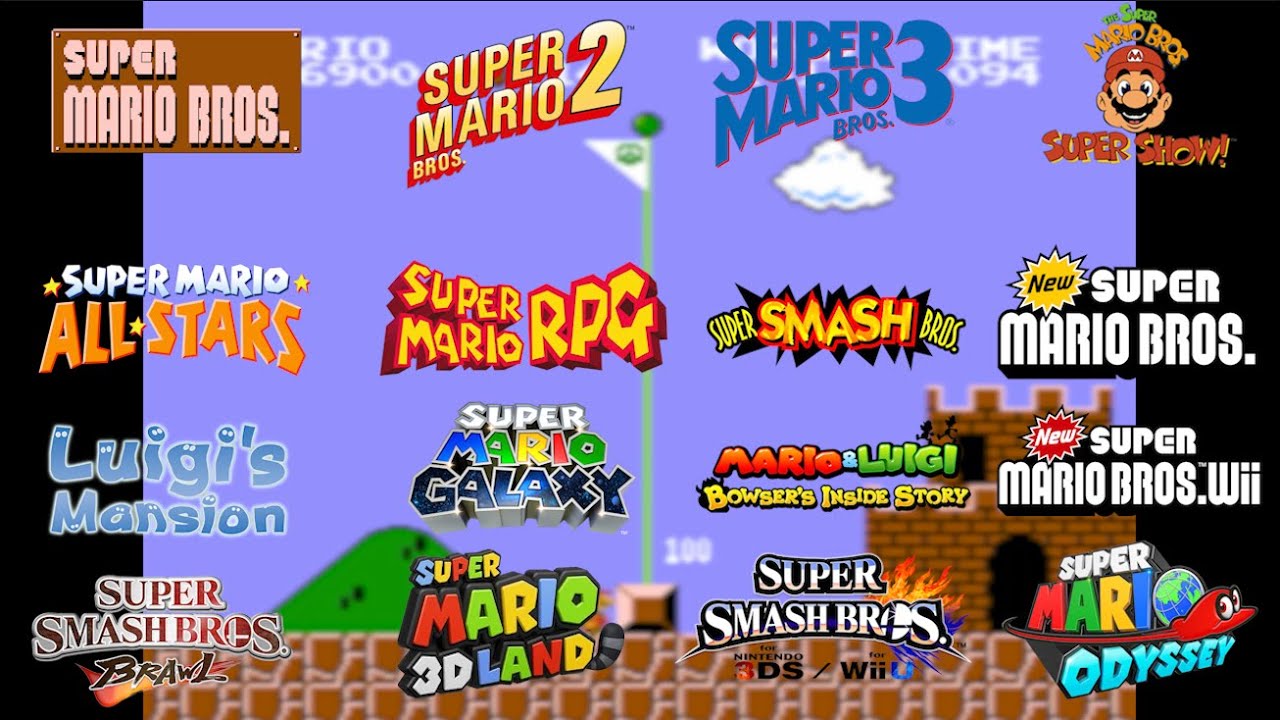 Super Mario Bros. Theme Progressive Mashup. (16 SONGS!)