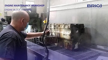 PRO Series - Ultrasonic cleaning for engine overhaul. Engine block cleaning