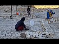Starting to Build a Stone House 🪨+ Baking Local Bread &amp; Cooking 🍞 by Iranian Nomadic Girls 🏔️