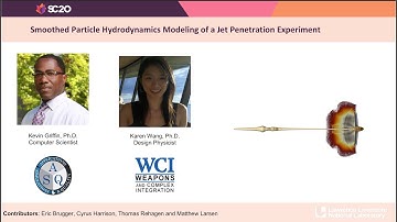 Smoothed Particle Hydrodynamics Modeling of a Jet Penetration Experiment
