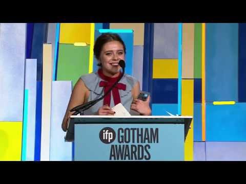 Bel Powley winning the Best Actress Gotham Award for THE DIARY OF A TEENAGE GIRL