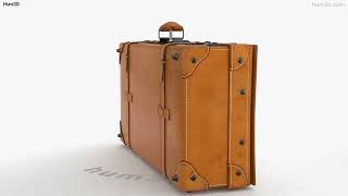 Vintage Leather Suitcase 3D Model By 3Dmodels